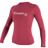 Гидромайка женская короткий рукав O'Neill WMS Basic Skins L/S Rash Guard Foxpink (2021) (3549 173) - Гидромайка женская короткий рукав O'Neill WMS Basic Skins L/S Rash Guard Foxpink (2021) (3549 173)