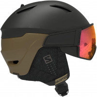 Шлем Salomon Driver black bronze/solar red (2021)