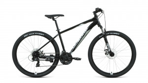 Велосипед Forward Apache 27.5 2.2 S disc черный/серый Рама: 19&quot; (2021) 