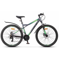 Велосипед Stels Navigator-710 MD 27.5" V020 (м) темно-зеленый рама: 16" (2025)
