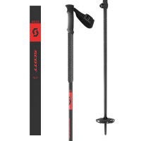 Палки горнолыжные Scott Aluguide Pole black/red размер 105-140 (2024)