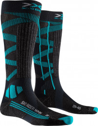 Носки X-Socks Ski Rider Silver 4.0 Women G162 dark grey melange/water green