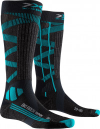 Носки X-Socks Ski Rider Silver 4.0 Women dark grey melange/water green G162
