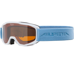 Очки горнолыжные Alpina Piney White-Skyblue Matt (2023) 