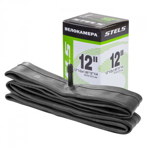 Велокамера Stels Seyoun 12&quot;1/2x1.95&quot;/2&quot;1/4 AV в упаковке (LU081485) 