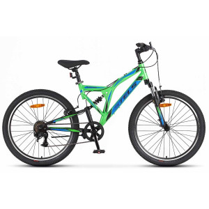 Велосипед Stels Mustang V 24" зеленый/черный рама: 16" (2026) 