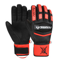 Перчатки Reusch Worldcup Warrior Team black/fluo red