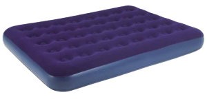 Надувная кровать Relax Flocked Air Bed Queen 203x152x22 синяя 