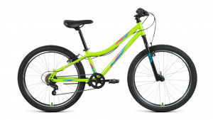 Велосипед Forward Iris 24 1.0 зеленый/бирюзовый рама 12&quot; (2022) 