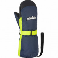 Варежки Reusch Happy Mitten Dress blue/safety yellow