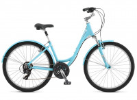 Велосипед Schwinn SIERRA WOMEN 26" голубой Рама L (18") (2022)