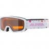 Очки горнолыжные Alpina Scarabeo JR White-Rose Matt/Orange S2 (2024) - Очки горнолыжные Alpina Scarabeo JR White-Rose Matt/Orange S2 (2024)