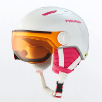 Шлем горнолыжный детский Head MAJA Visor MIPS white (2021)