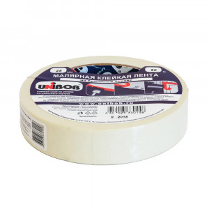 Малярная клейкая лента Unibob 25мм x 50м белая (28135) 