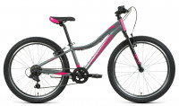 Велосипед Forward Jade 24 1.0 серый/розовый (2021)