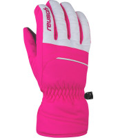 Перчатки горнолыжные Reusch Alan Junior Pink Glo/White