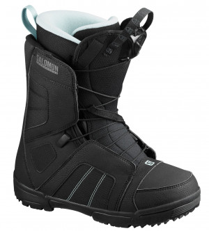 Ботинки для сноуборда Salomon Scarlet black/black/sterling blue (2020) 