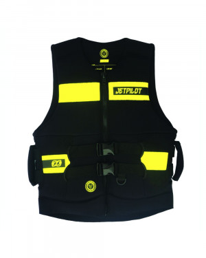 Спасательный жилет неопрен мужской Jetpilot Cause ISO 50N Neo Vest w. Super Grip H. Black/Yellow S18 