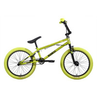 Велосипед Stark Madness BMX 3 20" зеленый металлик/черный, зеленый/хаки (2024)