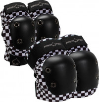 Защита коленей и локтей Pro-Tec Street Knee Elbow Pad Set Open Back Checker