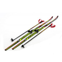 Комплект беговых лыж Sable 75 мм - 150 Wax Innovation black/red/green