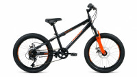 Велосипед Altair MTB HT 20 2.0 DISC черный/оранжевый (2022)