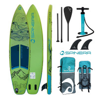 SUP-доска надувная с веслом для туризма Spinera Light 11'8" Green SL ULT S24