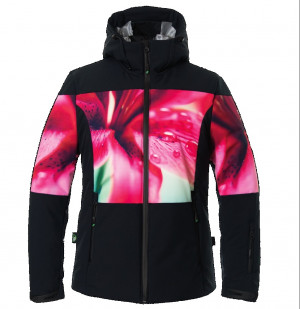 Куртка Energiapura Jacket W/Hood Fflaine Life Lady Black / Lily (2022) 