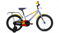 Велосипед Forward Meteor 18 серый/желтый (2022)