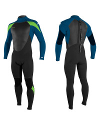 Гидрокостюм детский длинный O'Neill Youth Epic 3/2 Back Zip Full Black/Ultra Blue/Ultra Blue/Dayglo (2021) (4215B GS6)