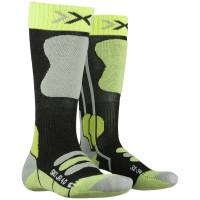 Носки X-Socks Ski JR 4.0 anthracite melange/green lime G281