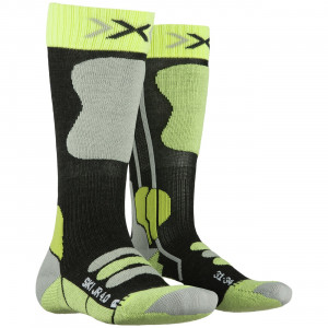 Носки X-Socks Ski JR 4.0 anthracite melange/green lime G281 