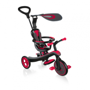 Трехколесный велосипед-беговел Globber Trike Explorer (4 IN 1) красный 