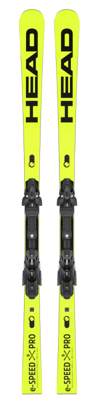 Горные лыжи Head WC Rebels e-Speed Pro WCR14 yellow-black + крепление FREEFLEX ST 16 BRAKE 85 [A] (2023)