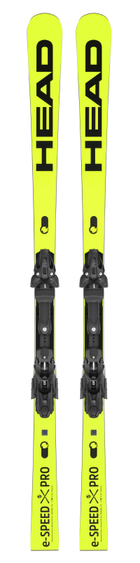 Горные лыжи Head WC Rebels e-Speed Pro WCR14 yellow-black + крепление FREEFLEX ST 16 BRAKE 85 [A] (2023) 