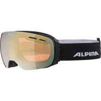 Очки горнолыжные Alpina Granby Q Black Matt/Q Gold Sph. S2 (2024)