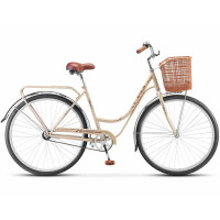 Велосипед Stels Legenda-320 C 28" Z010 (м) (с корзиной) светло-бежевый рама: 20" (2025)
