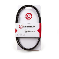 КОМПЛЕКТ Рубашка+тросик задний тормозной CLARKS 5095 3-606 1800+2000мм MTB/Road 2P+оцинков. трос. грибок черн. с заглушк.