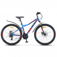 Велосипед Stels Navigator-710 MD 27.5" V020 (м) серый/красный рама: 18" (2025)