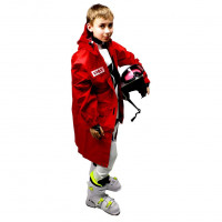 Плащ Vist Rain Coat Adjustable Junior 140 ruby AMAMAM (надпись VIST на спине)