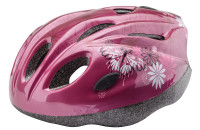 Шлем защитный MV11 красный с цветами