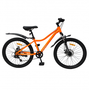Велосипед Avenger C241D 24" оранжевый неон/серебристый рама: 13" (2026) 