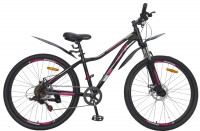 Велосипед Nameless MTB черный/розовый рама: 15" (2025)