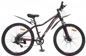 Велосипед Nameless S6100DW 26&quot; черный/розовый рама: 15&quot; (2025) 