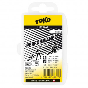 Парафин углеводородный TOKO Performance Hot Wax black 40 г. 