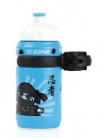 Фляга детская Zefal Little Z Ninja Ninja Boy синяя + флягодержатель Universal clip holder, 350 мл