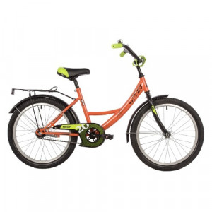 Велосипед Novatrack Vector 20&quot; (без доп. колес) оранжевый (2022) 
