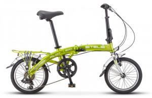 Велосипед Stels Pilot-370 16&quot; V010 зеленый/хром (2019) 