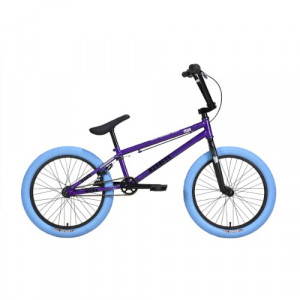 Велосипед Stark Madness BMX 4 20&quot; серо-фиолетовый/черный/синий (2024) 