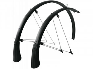 Крылья SKS Bluemels Trekking SKS-10434 28&quot;, с брызговиками, 53 мм, металлопласт., черный 